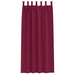 Perdele cu perdele 2 pcs Roșu Vin 260 x 140 cm Poliester - WALTI WALTI