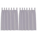 Perdele cu perdele 2 pcs Gri metalic Poliester - WALTI WALTI