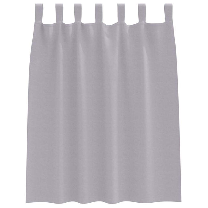 Perdele cu perdele 2 pcs Gri metalic Poliester - WALTI WALTI