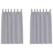 Perdele cu perdele 2 pcs Gri metalic Poliester - WALTI WALTI