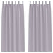 Perdele cu perdele 2 pcs Gri metalic Poliester - WALTI WALTI