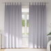 Perdele cu perdele 2 pcs Gri metalic 245 x 140 cm Poliester - WALTI WALTI