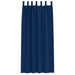 Perdele cu perdele 2 pcs Albastru închis 245 x 140 cm Poliester - WALTI WALTI