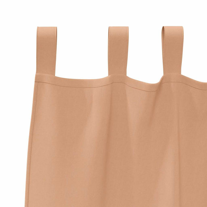 Perdele cu perdele 2 pcs Maro deschis 245 x 140 cm Poliester - WALTI WALTI