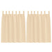 Perdele cu perdele 2 pcs Crem Poliester - WALTI WALTI