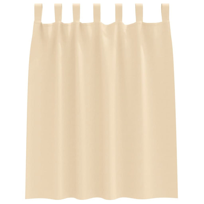 Perdele cu perdele 2 pcs Crem Poliester - WALTI WALTI