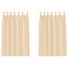 Perdele cu perdele 2 pcs Crem Poliester - WALTI WALTI