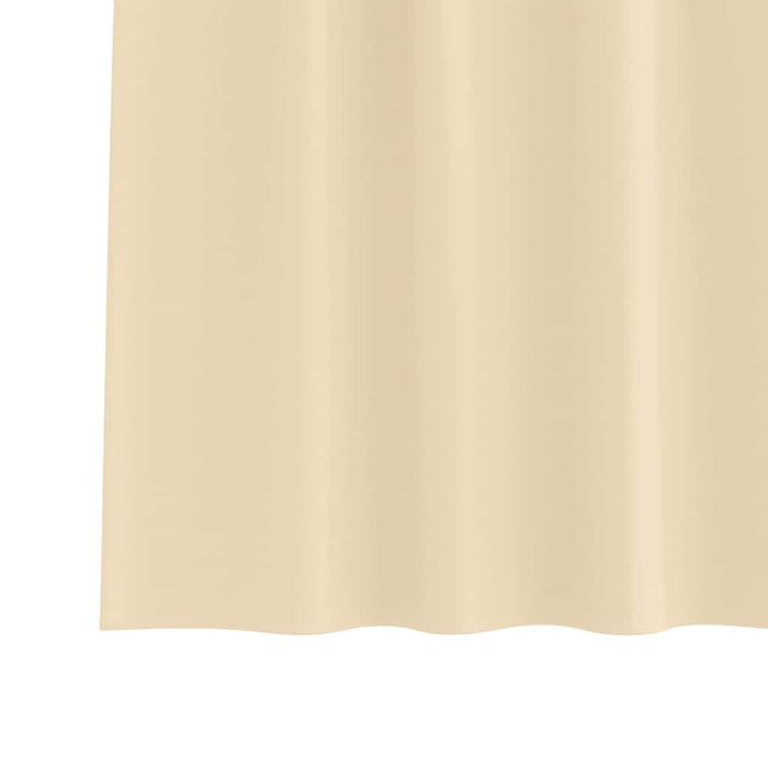 Perdele cu perdele 2 pcs Crem Poliester - WALTI WALTI