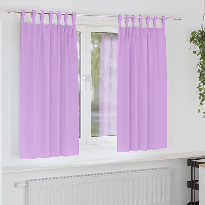 Perdele cu perdele 2 pcs Violet Poliester - WALTI WALTI