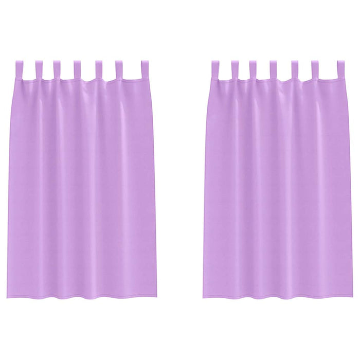 Perdele cu perdele 2 pcs Violet Poliester - WALTI WALTI