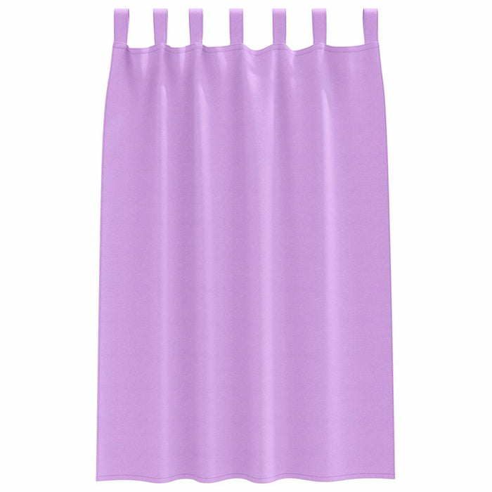 Perdele cu perdele 2 pcs Violet Poliester - WALTI WALTI