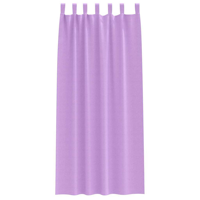 Perdele cu perdele 2 pcs Violet 260 x 140 cm Poliester - WALTI WALTI