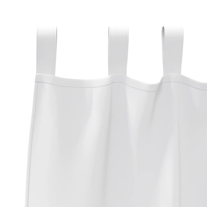 Perdele cu perdele 2 pcs Alb pur Poliester - WALTI WALTI