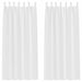 Perdele cu perdele 2 pcs Alb pur Poliester - WALTI WALTI
