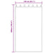 Perdele cu perdele 2 pcs Alb pur 260 x 140 cm Poliester - WALTI WALTI