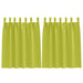 Perdele cu perdele 2 pcs Verde măr Poliester - WALTI WALTI
