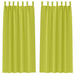 Perdele cu perdele 2 pcs Verde măr Poliester - WALTI WALTI