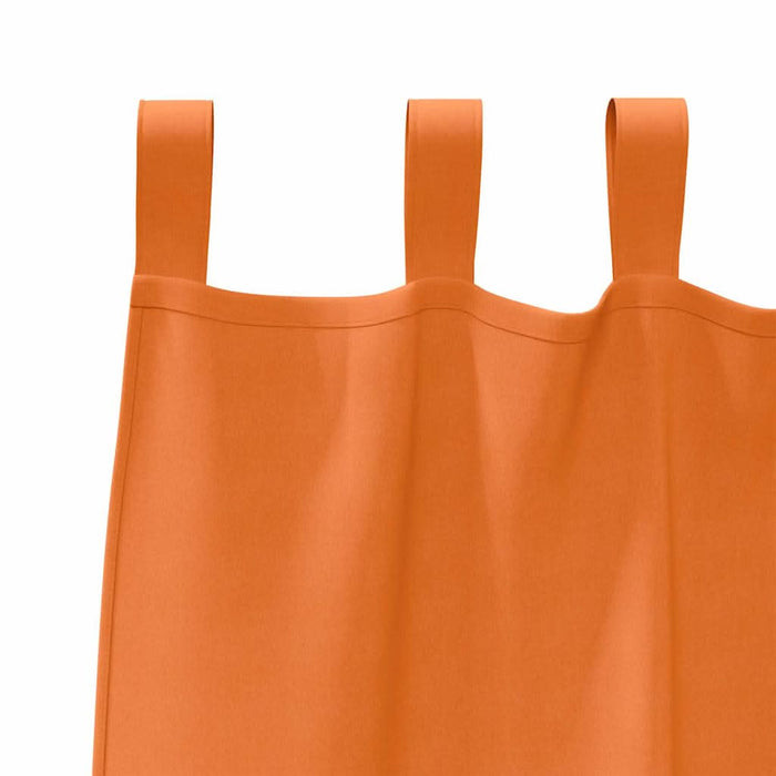 Perdele cu perdele 2 pcs Portocaliu intens Poliester - WALTI WALTI