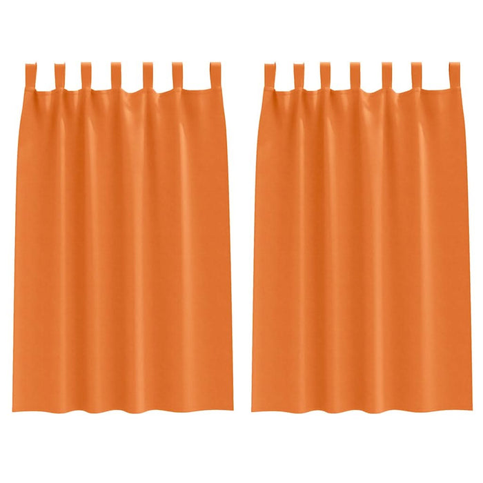 Perdele cu perdele 2 pcs Portocaliu intens Poliester - WALTI WALTI