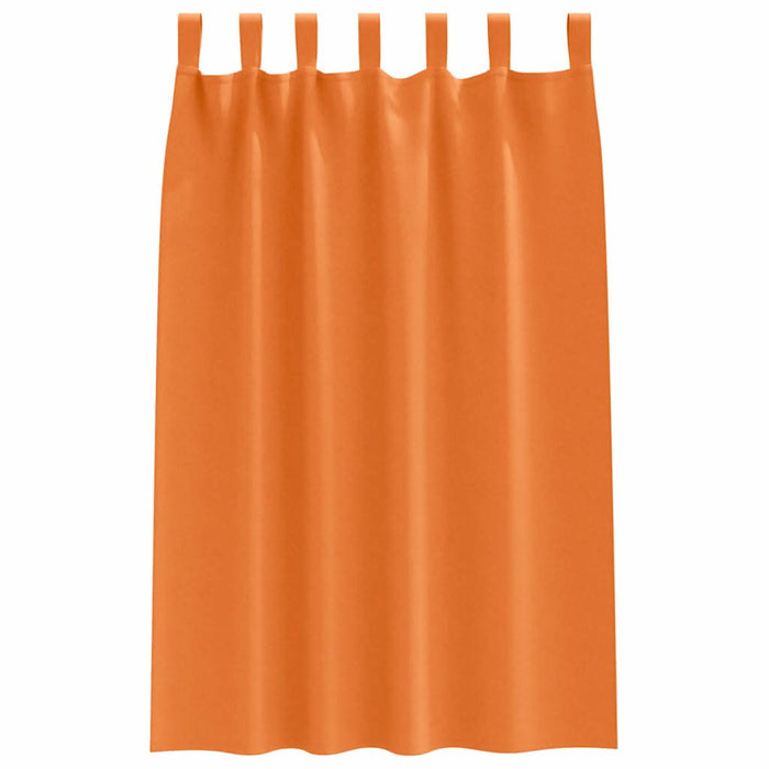 Perdele cu perdele 2 pcs Portocaliu intens Poliester - WALTI WALTI