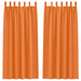 Perdele 2 pcs Portocaliu intens 245 x 140 cm Poliester - WALTI WALTI