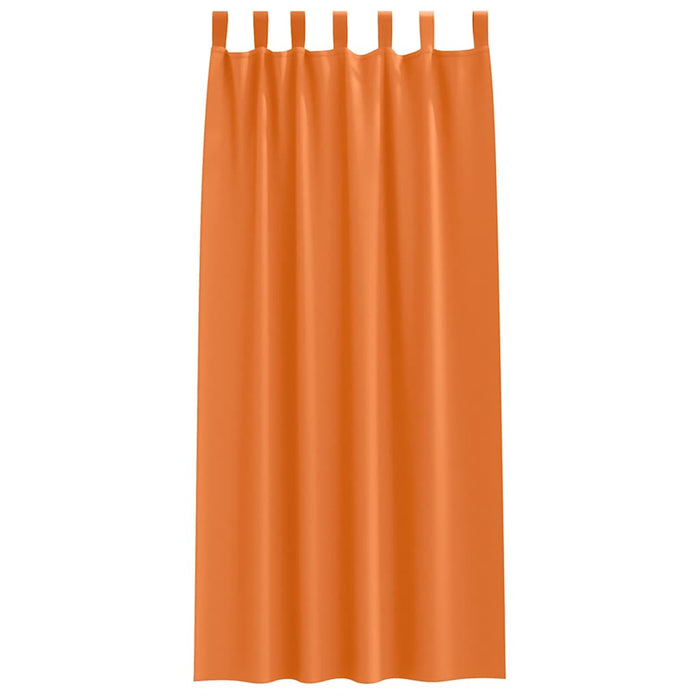 Perdele 2 pcs Portocaliu intens 245 x 140 cm Poliester - WALTI WALTI