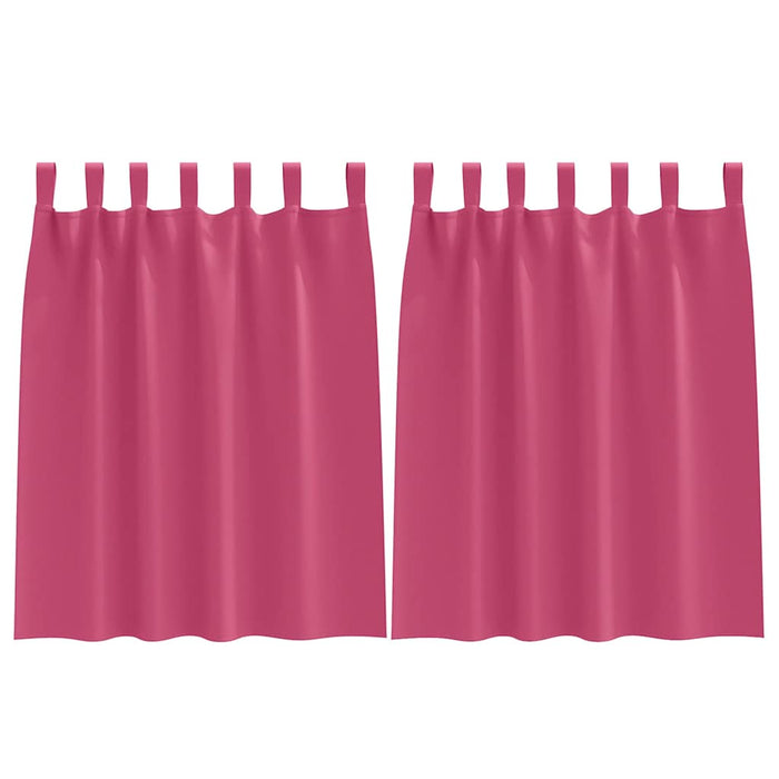 Perdele cu perdele 2 pcs Roz intens Poliester - WALTI WALTI