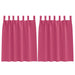 Perdele cu perdele 2 pcs Roz intens Poliester - WALTI WALTI