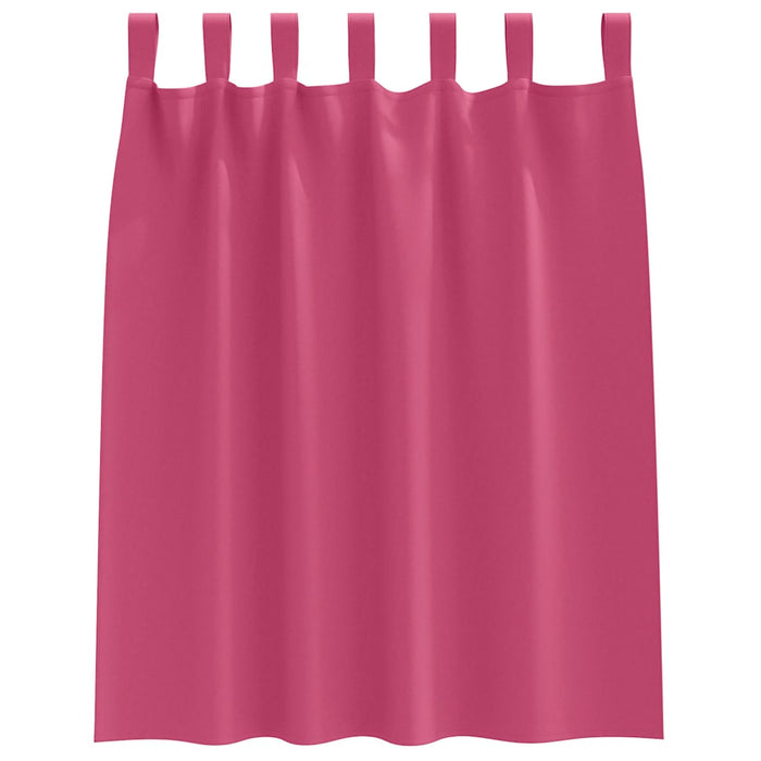 Perdele cu perdele 2 pcs Roz intens Poliester - WALTI WALTI