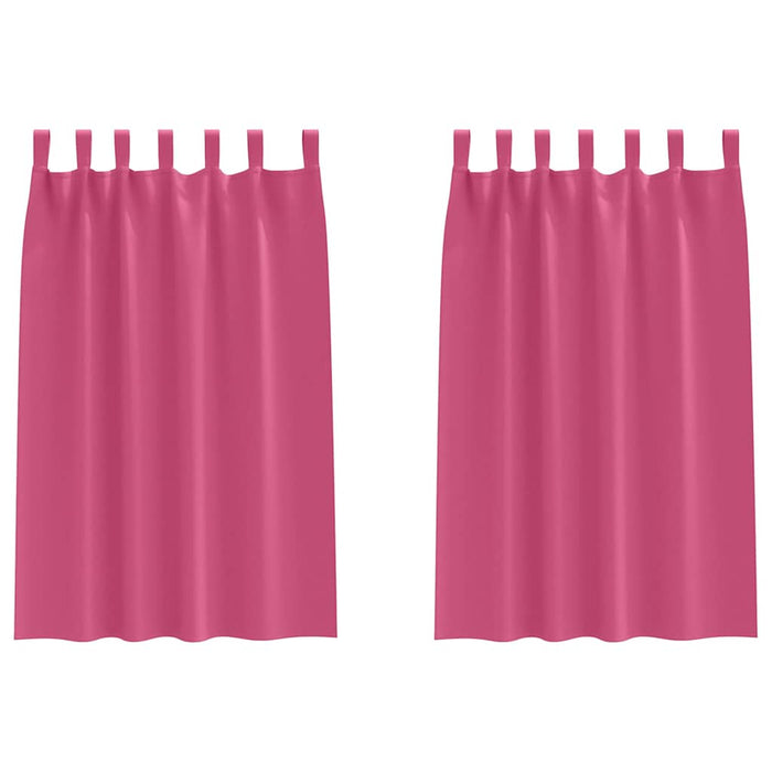 Perdele cu perdele 2 pcs Roz intens Poliester - WALTI WALTI