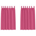 Perdele cu perdele 2 pcs Roz intens Poliester - WALTI WALTI