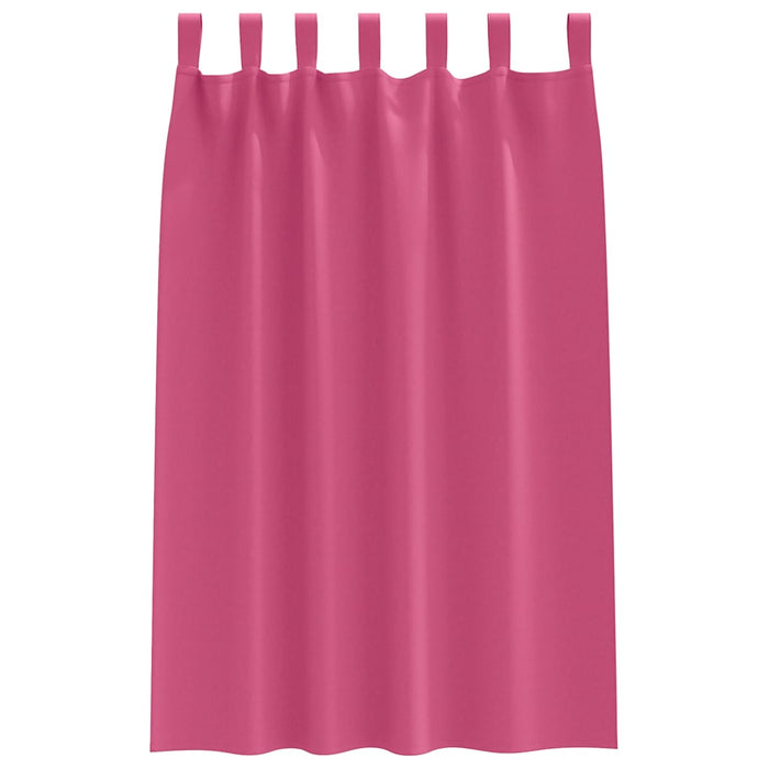 Perdele cu perdele 2 pcs Roz intens Poliester - WALTI WALTI