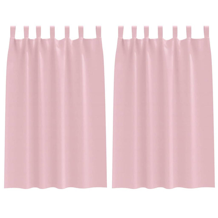 Perdele cu perdele 2 pcs Roz bebeluș Poliester - WALTI WALTI