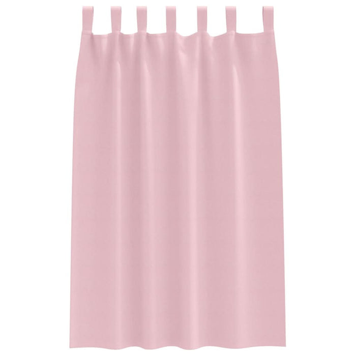 Perdele cu perdele 2 pcs Roz bebeluș Poliester - WALTI WALTI