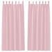 Perdele cu perdele 2 pcs Roz bebeluș 260 x 140 cm Poliester - WALTI WALTI