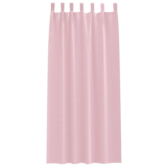 Perdele cu perdele 2 pcs Roz bebeluș 260 x 140 cm Poliester - WALTI WALTI
