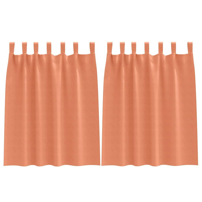 Perdele cu perdele 2 pcs Terracota Poliester - WALTI WALTI