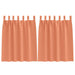 Perdele cu perdele 2 pcs Terracota Poliester - WALTI WALTI
