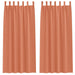Perdele cu perdele 2 pcs Terracota 260 x 140 cm Poliester - WALTI WALTI