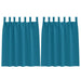 Perdele cu perdele 2 pcs Turcoaz Poliester - WALTI WALTI