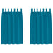 Perdele cu perdele 2 pcs Turcoaz Poliester - WALTI WALTI