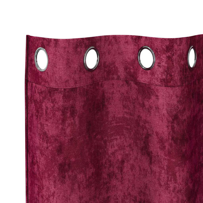 Cortine din catifea 2 pcs Roșu Vin 175 x 140 cm Catifea - WALTI WALTI