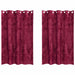 Cortine din catifea 2 pcs Roșu Vin 175 x 140 cm Catifea - WALTI WALTI