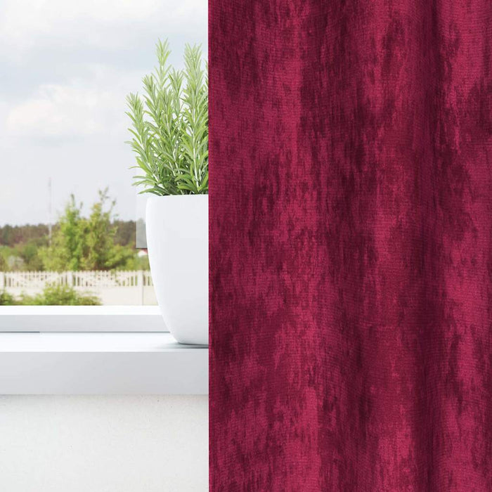 Cortine din catifea 2 pcs Roșu Vin 260 x 140 cm Catifea - WALTI WALTI