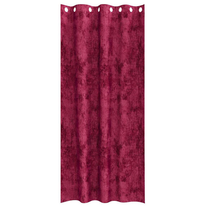 Cortine din catifea 2 pcs Roșu Vin 260 x 140 cm Catifea - WALTI WALTI