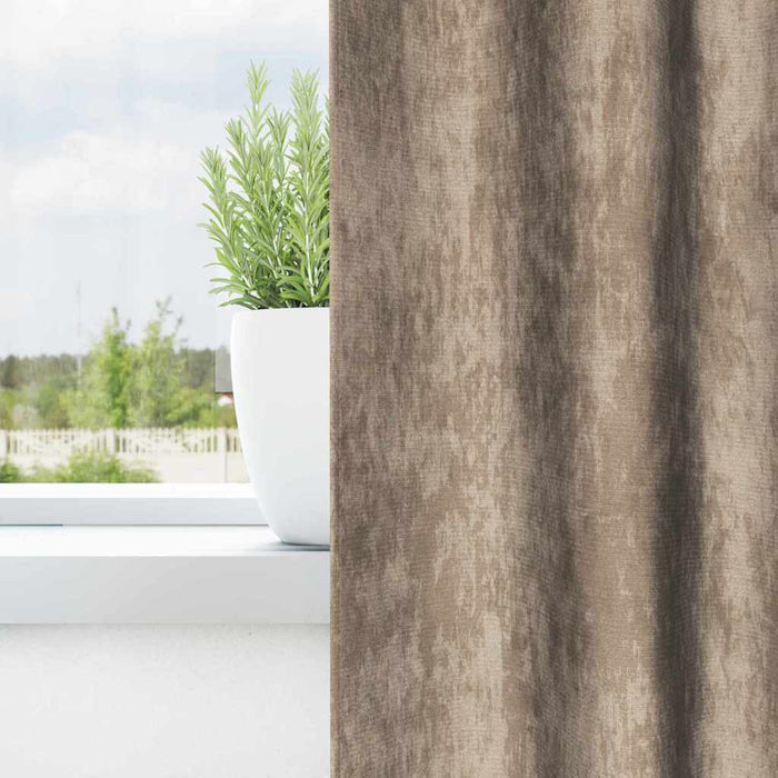 Cortine din catifea 2 pcs Șampanie 140 x 140 cm Catifea - WALTI WALTI