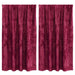 Cortine din catifea cu perdele 2 pcs bordo 140 x 140 cm Catifea - WALTI WALTI
