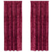 Cortine din catifea cu perdele 2 pcs bordo 225 x 140 cm Catifea - WALTI WALTI
