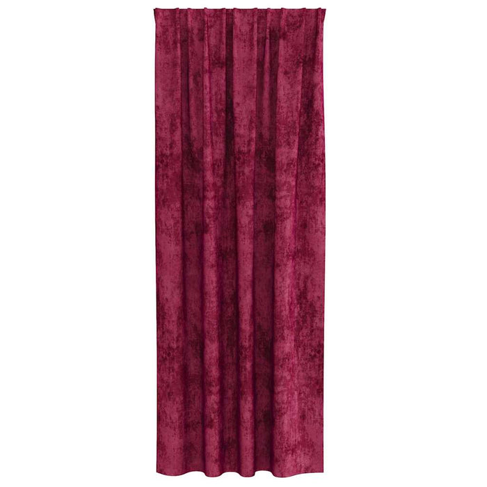 Cortine din catifea 2 pcs Roșu Vin 260 x 140 cm Catifea - WALTI WALTI