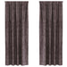 Draperie cu perdele 2 pcs Maro 260 x 140 cm Catifea - WALTI WALTI